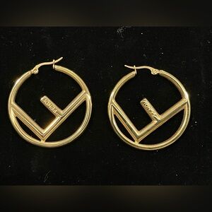 Fashion Jewelry Gold Designer Hoop Earrings